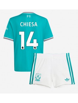 Billige Liverpool Federico Chiesa #14 Tredjedraktsett Barn 2025-26 Kortermet (+ Korte bukser)